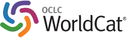 Five-color WorldCat emblem, with WorldCat in black letters and OCLC in smaller grey letters