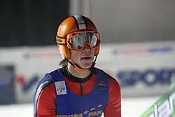 Urban Zamernik during a training session ahead of the 2010 FIS Nordic Junior World Ski Championships