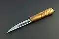 Modern Yakutian knife's right (groove) side.