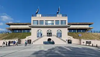 Main entrance, located on west side, 2019