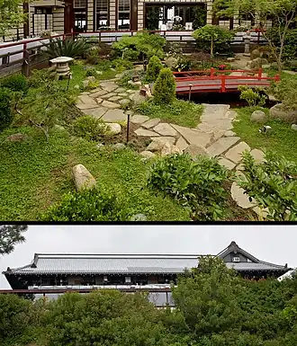 Yamashiro Restaurant inside (top) and Outside (bottom)