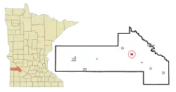 Location of Hazel Run, Minnesota