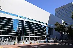 The entranced to the Yokohama Arena as photographed in 2012.