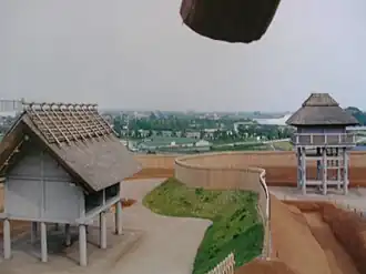 Reconstructed raised-floor building in Yoshinogari, Saga Prefecture, 2nd or 3rd century