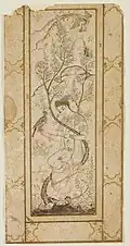 Young Falconer. Drawing in the style of Veli Can, ca. 1580. Aga Khan Museum