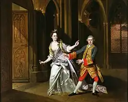 Johann Zoffany's depiction of Hannah Pritchard and David Garrick in Macbeth.[91]