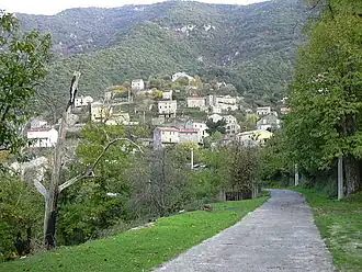 A general view of the village of Zoza