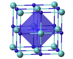 Zirconium nitride in the unit cell
