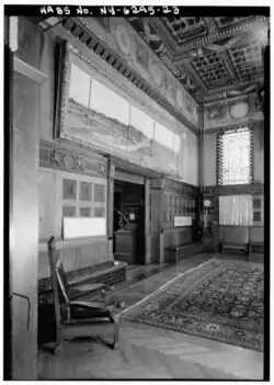 View of the Veterans Room's western wall
