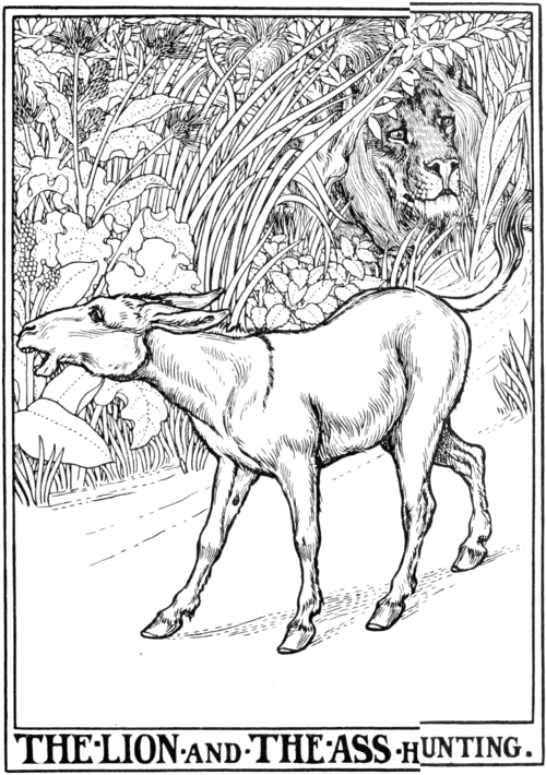 The Lion and the Ass Hunting.