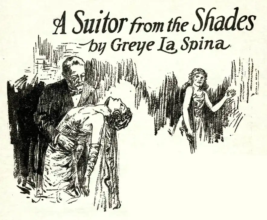 A woman faints in the arms of a man, while a girl holding a crutch watches.