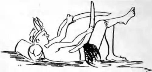 A native singing to his own accompaniment