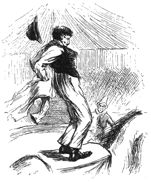 man taking off layers of clothes while riding horse