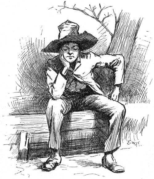 boy sitting and thinking