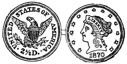 Quarter Eagle—$2.50 (Gold).