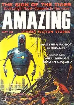 Amazing Science Fiction Stories cover image for May 1958