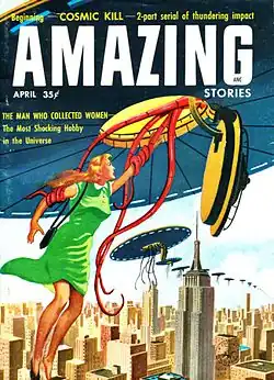 Amazing Stories cover image for April 1957