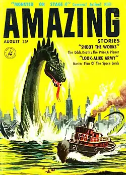 Amazing Stories cover image for August 1957