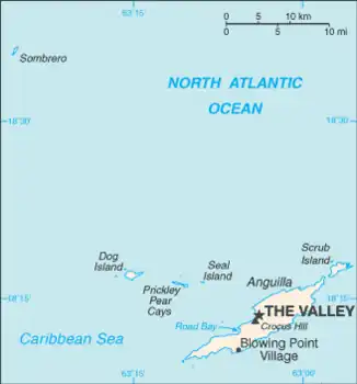 map of Anguilla