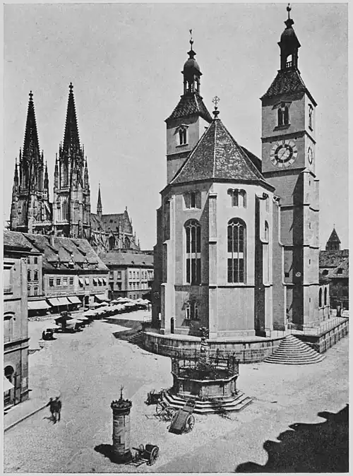 The modern Neupfarrkirche, Regensburg