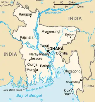 map of Bangladesh