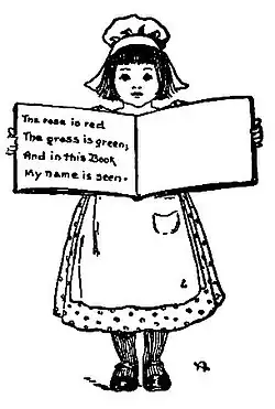 "The rose is red, The grass is gree, And in this Book My name is seen.