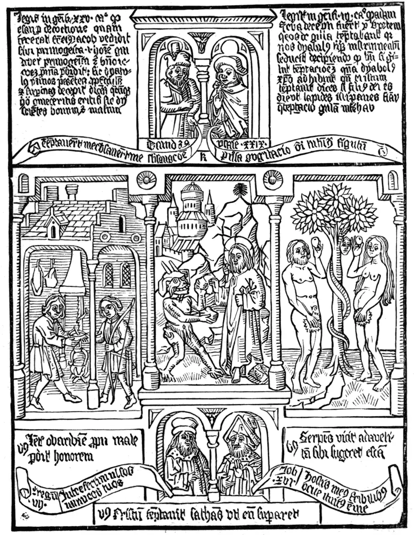 BIBLIA PAUPERUM—TENTH PAGE (Reduced from 10 in. by 7½ in.)