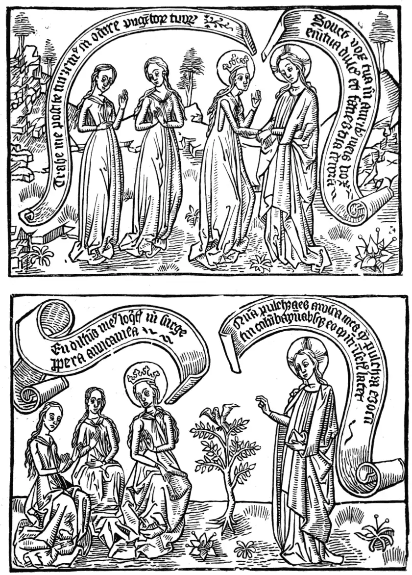 CANTICUM CANTICORUM—SECOND LEAF (Much reduced)