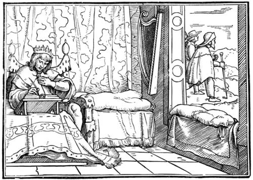 THE HAPPINESS OF THE GODLY.—HOLBEIN'S BIBLE CUTS Engraved by Lützelburger