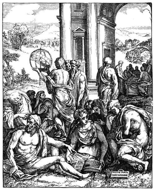 FRONTISPIECE OF 'LE SORTI DI MARCOLINI' By Giuseppe Porta Venice 1540