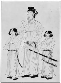 Shotoku Taishi and His Sons (XVII-cent. Painting)