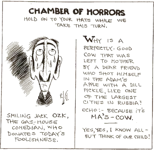 A cartoon of a crying man