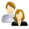 Icon of a man and a woman