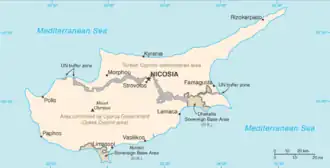 map of Cyprus