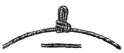 Fig. 2.—The Hornsby Knot as tied by the String-binder.