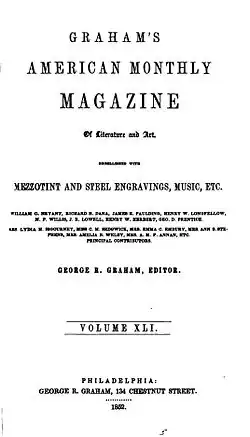 Graham's Magazine 1841 to 1858
