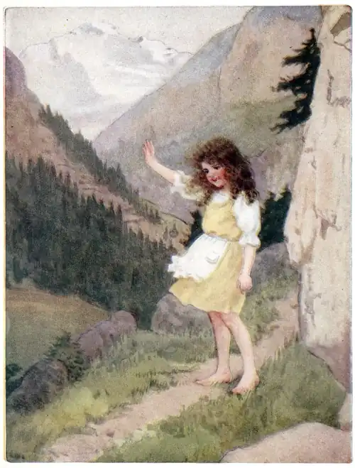 Waving Her Hand and Looking After Her Departing Friend till He Looked No Bigger than a Little Dot