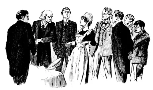 WITH A LITTLE SCREAM SHE LET THE BASIN FALL.