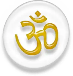 Aum, Hindi text representing an all-encompassing mystical entity, the Hindu religion and philosophy