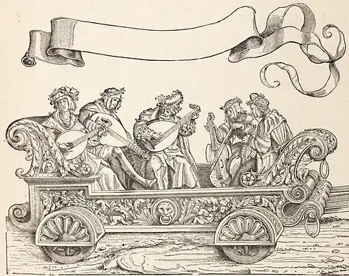 Fig. 44.—The Herald. From "The Triumph of Maximilian."