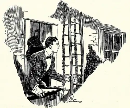 Houdini looks out the window