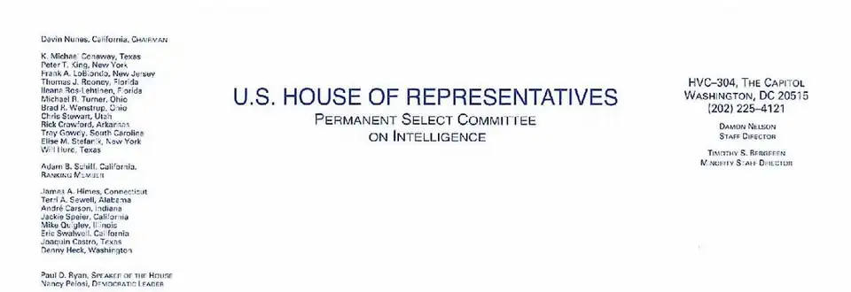 House Intel Letterhead