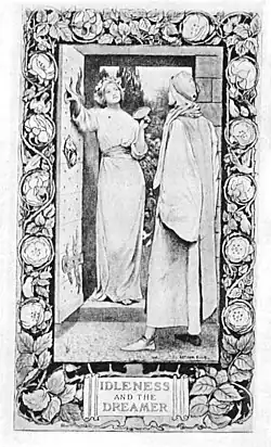 Frontispiece of vol. 1 of 1900 Ellis translation of the Romance of the Rose