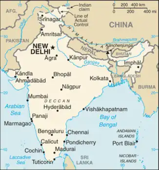 map of India