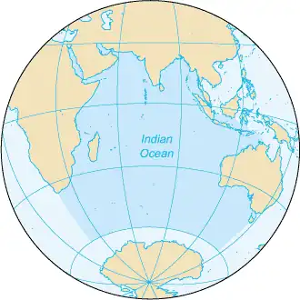 map of Indian Ocean