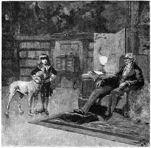 "'ARE YOU THE EARL?' SAID CEDRIC. 'I'M YOUR GRANDSON. I'M LORD FAUNTLEROY.'"