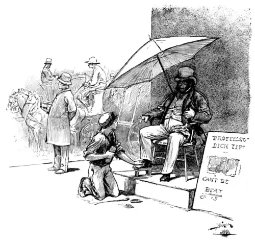 "WHY, BOSS!" EXCLAIMED DICK, "DO YOU KNOW HIM YOURSELF?"