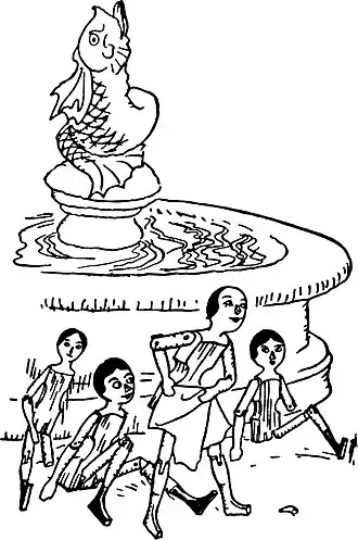 Nichette had four ugly wooden dolls of her own, and she loved them dearly.