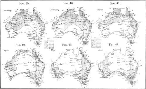 MEAN MONTHLY RAINFALL.