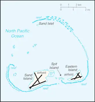 map of Midway Islands